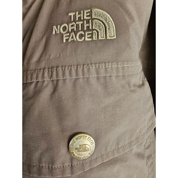 THE NORTH FACE HyVent 550 Gray Hood Coat Puffer Jacket Youth Medium Gift Winter - Picture 6 of 11